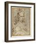 Half-Length of a Seated Woman-Parmigianino-Framed Giclee Print