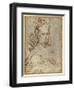 Half-Length of a Seated Woman-Parmigianino-Framed Giclee Print