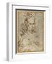 Half-Length of a Seated Woman-Parmigianino-Framed Giclee Print