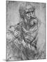 'Half-Length of an Apostle with his Right Hand Raised', c1480 (1945)-Leonardo Da Vinci-Mounted Giclee Print