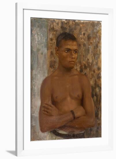 Half Length of Ralph, 1923-Henry Scott Tuke-Framed Giclee Print