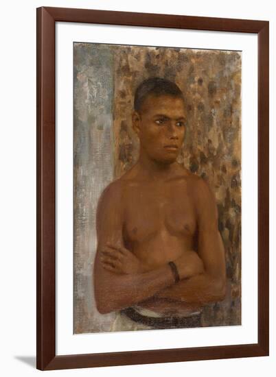 Half Length of Ralph, 1923-Henry Scott Tuke-Framed Giclee Print