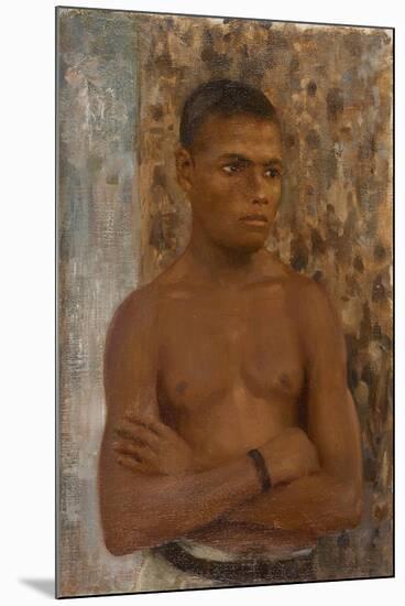 Half Length of Ralph, 1923-Henry Scott Tuke-Mounted Giclee Print