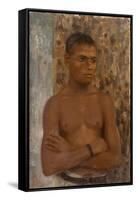 Half Length of Ralph, 1923-Henry Scott Tuke-Framed Stretched Canvas