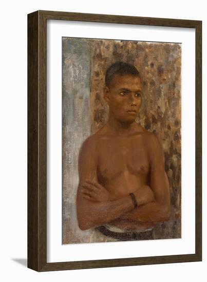 Half Length of Ralph, 1923-Henry Scott Tuke-Framed Giclee Print