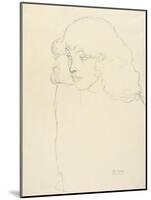 Half-Length Portrait of a Girl in Three-Quarter Profile, 1913-Gustav Klimt-Mounted Giclee Print