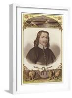 Half-Length Portrait of a Man Wearing 18th-Century Clothing-null-Framed Giclee Print