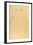 Half-Length Portrait of a Woman Facing Forward-Gustav Klimt-Framed Giclee Print