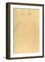 Half-Length Portrait of a Woman Facing Forward-Gustav Klimt-Framed Giclee Print