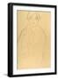 Half-Length Portrait of a Woman Facing Forward-Gustav Klimt-Framed Giclee Print