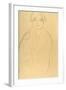 Half-Length Portrait of a Woman Facing Forward-Gustav Klimt-Framed Premium Giclee Print