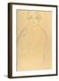 Half-Length Portrait of a Woman Facing Forward-Gustav Klimt-Framed Premium Giclee Print