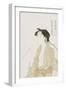 Half-Length Portrait of a Woman Smoking, Holding a Pipe and Exhaling a Cloud of Smoke-Kitagawa Utamaro-Framed Giclee Print