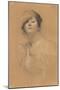 Half-Length Portrait of a Woman with Her Forehead Resting on Her Hand-Gustav Klimt-Mounted Giclee Print