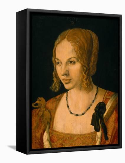 Half-Length Portrait of a Young Venetian, 1505-Albrecht Dürer-Framed Stretched Canvas