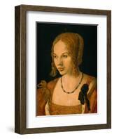 Half-Length Portrait of a Young Venetian, 1505-Albrecht Dürer-Framed Giclee Print