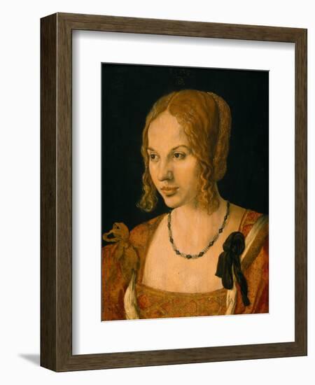 Half-Length Portrait of a Young Venetian, 1505-Albrecht Dürer-Framed Giclee Print