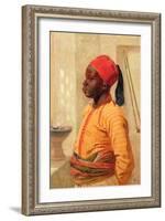 Half Length Portrait of an Arab Boy-Frederick Goodall-Framed Giclee Print