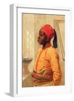 Half Length Portrait of an Arab Boy-Frederick Goodall-Framed Giclee Print