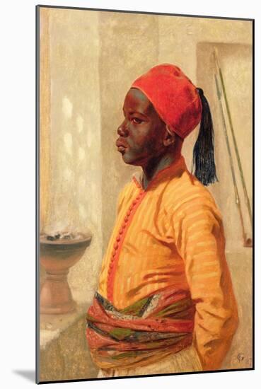 Half Length Portrait of an Arab Boy-Frederick Goodall-Mounted Giclee Print
