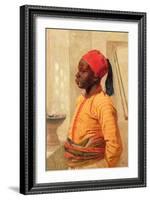 Half Length Portrait of an Arab Boy-Frederick Goodall-Framed Giclee Print