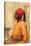 Half Length Portrait of an Arab Boy-Frederick Goodall-Stretched Canvas