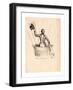 Half-Length Portrait of French Balloonist Francesco Arban Standing in the Basket of a Balloon-null-Framed Giclee Print