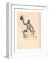 Half-Length Portrait of French Balloonist Francesco Arban Standing in the Basket of a Balloon-null-Framed Giclee Print