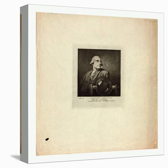 Half-Length Portrait of French Balloonist Joseph Montgolfier-null-Stretched Canvas