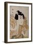 Half Length Portrait of the Actor Onoe Eizaburo in the Role Os Soga Gora-Hashiguchi Goyo-Framed Giclee Print