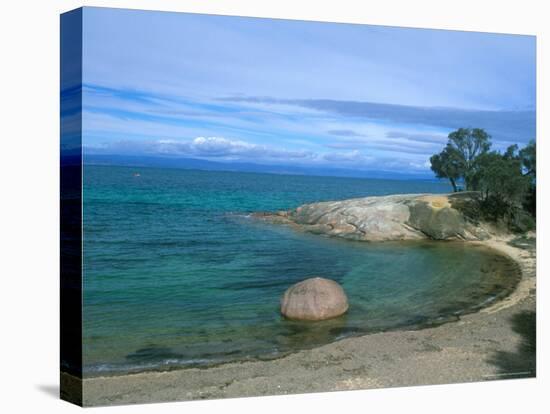 Half Moon Bay, Freycinet National Park, Tasmania, Australia-Rob Tilley-Stretched Canvas