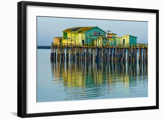 Half Moon Bay Pier-Lee Peterson-Framed Photo
