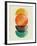 Half Moons and Tangerine Circle II-Eline Isaksen-Framed Art Print