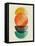 Half Moons and Tangerine Circle II-Eline Isaksen-Framed Stretched Canvas