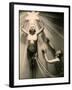 Half Naked Man and Woman During a Performance at the French Music Hall, the Folies Bergere-null-Framed Photographic Print