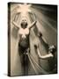 Half Naked Man and Woman During a Performance at the French Music Hall, the Folies Bergere-null-Stretched Canvas