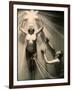 Half Naked Man and Woman During a Performance at the French Music Hall, the Folies Bergere-null-Framed Photographic Print