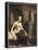 Half-Naked Woman by a Stove, 1658-Rembrandt van Rijn-Framed Stretched Canvas