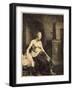 Half-Naked Woman by a Stove, 1658-Rembrandt van Rijn-Framed Giclee Print