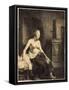 Half-Naked Woman by a Stove, 1658-Rembrandt van Rijn-Framed Stretched Canvas