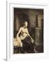 Half-Naked Woman by a Stove, 1658-Rembrandt van Rijn-Framed Giclee Print