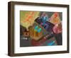 Half of the Sky with Plane-Zhang Yong Xu-Framed Giclee Print