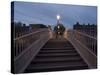 Half Penny Bridge Over Liffey River, Dublin, County Dublin, Republic of Ireland-Sergio Pitamitz-Stretched Canvas