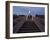 Half Penny Bridge Over Liffey River, Dublin, County Dublin, Republic of Ireland-Sergio Pitamitz-Framed Photographic Print