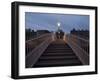 Half Penny Bridge Over Liffey River, Dublin, County Dublin, Republic of Ireland-Sergio Pitamitz-Framed Photographic Print