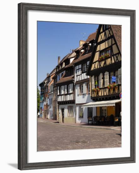 Half Timbered Buildings Along the Quai De La Poissonnerie, Colmar, Haut Rhin, Alsace, France-Richardson Peter-Framed Photographic Print