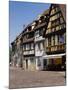 Half Timbered Buildings Along the Quai De La Poissonnerie, Colmar, Haut Rhin, Alsace, France-Richardson Peter-Mounted Photographic Print