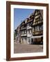 Half Timbered Buildings Along the Quai De La Poissonnerie, Colmar, Haut Rhin, Alsace, France-Richardson Peter-Framed Photographic Print