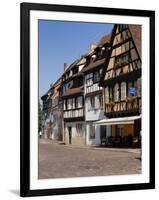 Half Timbered Buildings Along the Quai De La Poissonnerie, Colmar, Haut Rhin, Alsace, France-Richardson Peter-Framed Photographic Print