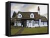 Half Timbered Cottage in Village of Welford on Avon, Warwickshire, England, United Kingdom-David Hughes-Framed Stretched Canvas